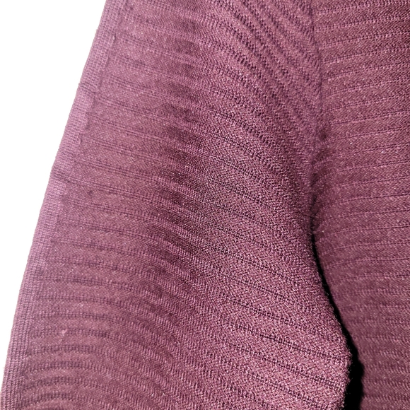 Cyrus Burgundy Ribbed Textured Sweater - Picture 5 of 15